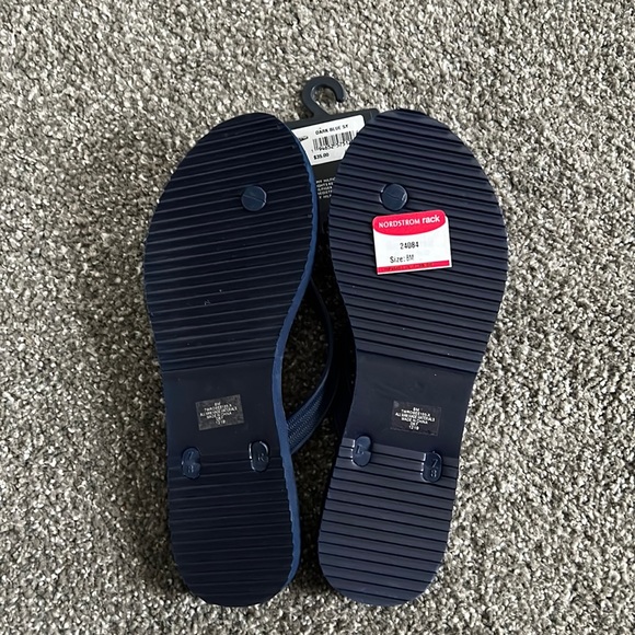 ❗️FINAL❗️ 🆕 Tommy Hilfiger Striped Plaid Flip Flops 8M - Picture 5 of 6